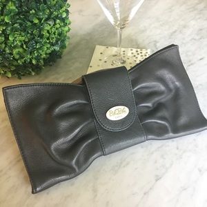 BCBG 🖤 Black Leather Clutch